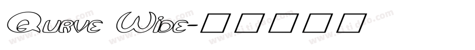 Qurve Wide字体转换